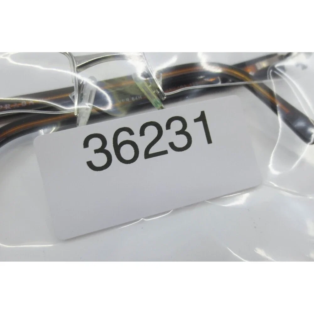Prada VPR 64H Silver Tortoise Semi Rimless Rectangle Eyeglass Frames 51-18-135